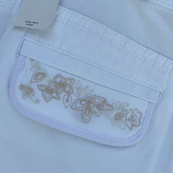 Gloria Vanderbilt Sz 24W Stretch NWT White Shorts - Picture 9 of 12